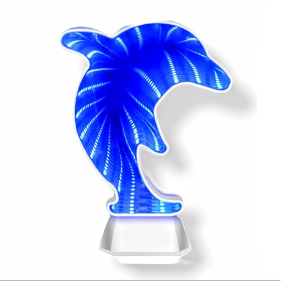 LED Heart or Dolphin Infinity Mirror - Picture 4 of 14